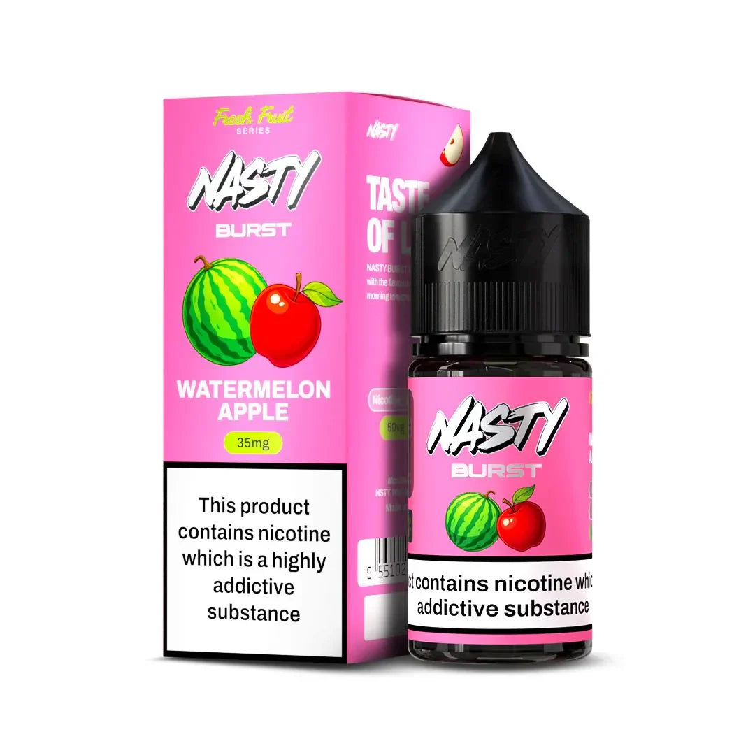 Nasty Burst Nic Salts – Watermelon Apple | Premium Vape Juice in Chennai