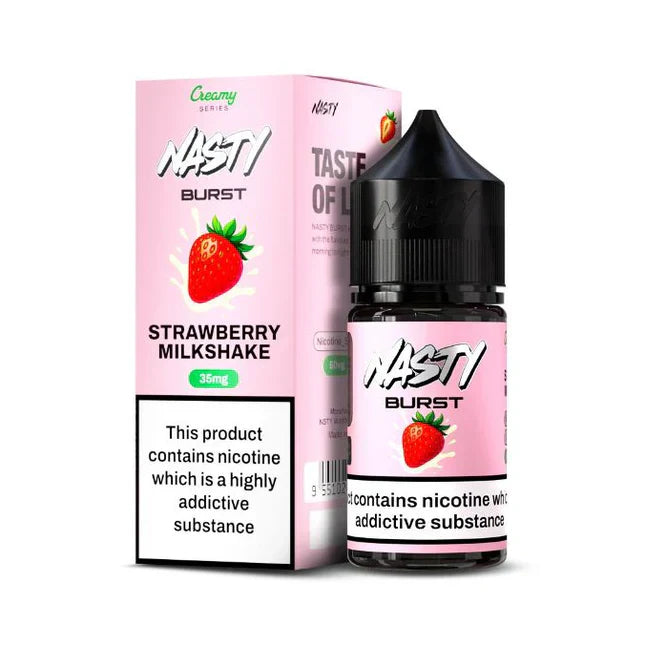 NASTY Burst Nic Salts – Strawberry Milkshake | Premium Vape Juice in Chennai