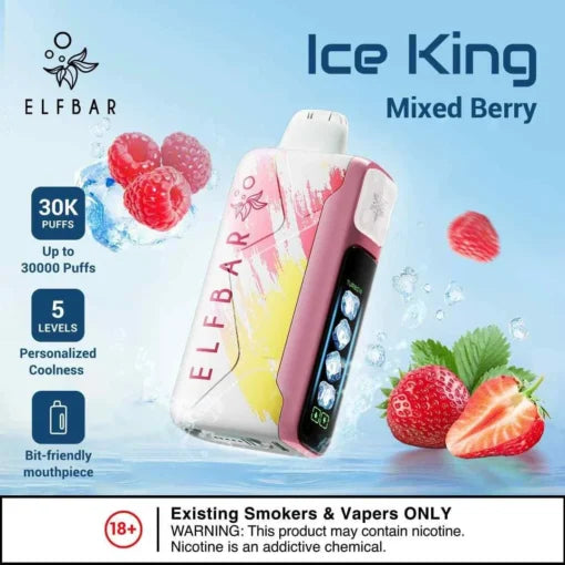 Elf Bar Ice King – Mixed Berries – 30K - Vape Shop Chennai