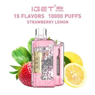 IGET FLARE B10000 – Strawberry Lemon - Vape Shop Chennai - My Store